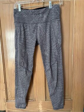 Sweaty Betty Gray Geometric Print Power Leggings, Small